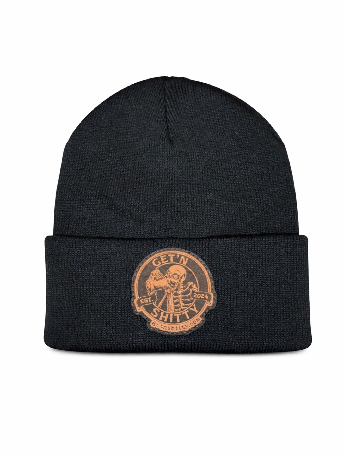 Getnshitty Black Beanie