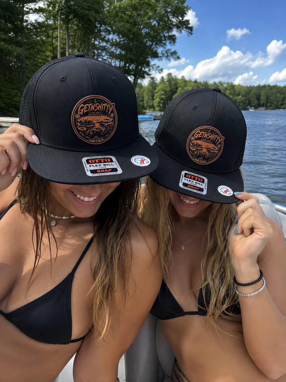 Getnshitty Leather patch hat