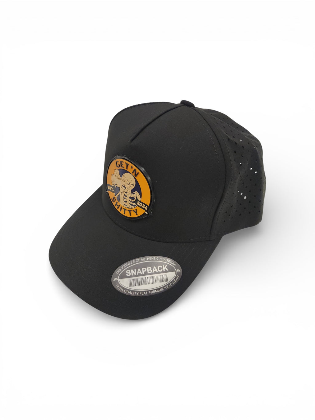 Getnshitty Gold Rubber Patch SnapBack