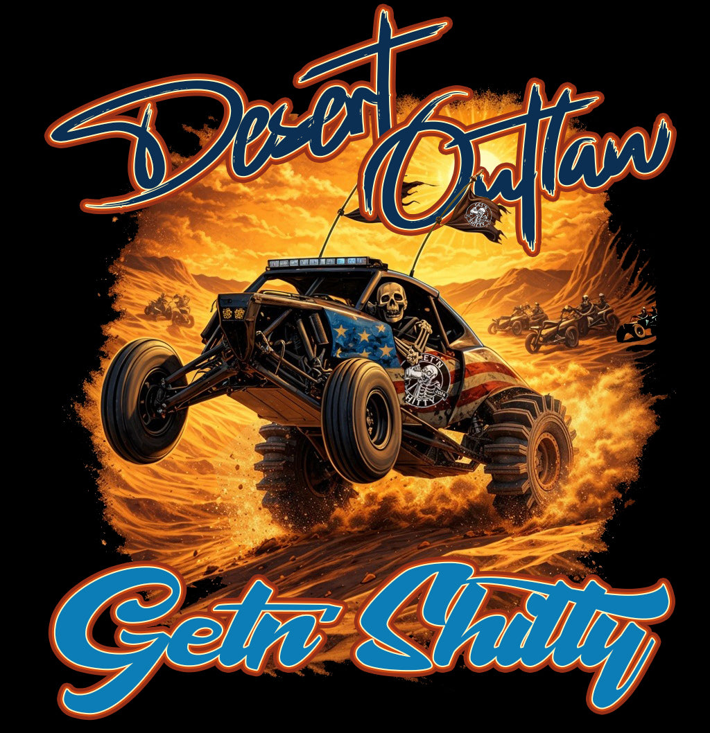 Getn Shitty Desert Outlaw Hoodie Back Design