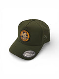 Getnshitty Gold Rubber Patch Olive Green SnapBack