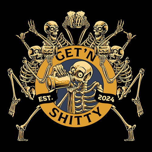 Getn' Shitty Bonin' Around Color Short Sleeve Tee