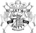 Getn Shitty - Bonen' Around – 4" Glossy Sticker (Dishwasher Safe)