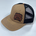 Getn' Shitty Khaki Bonin' Around Lether Patch Hat