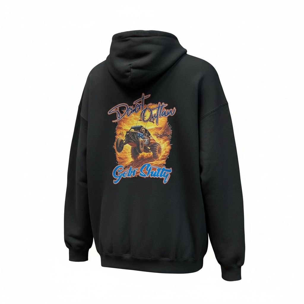 Getn Shitty Desert Outlaw Hoodie Back Design